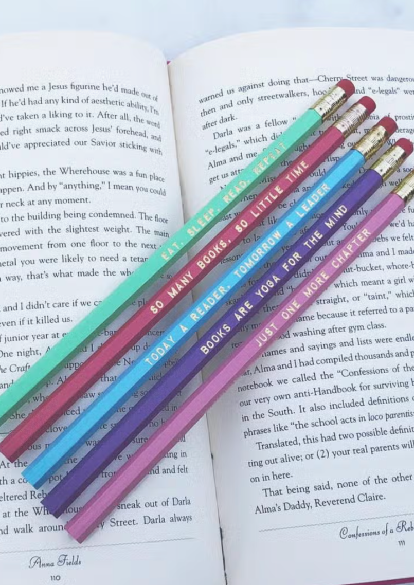 Book Lover Pencil Set