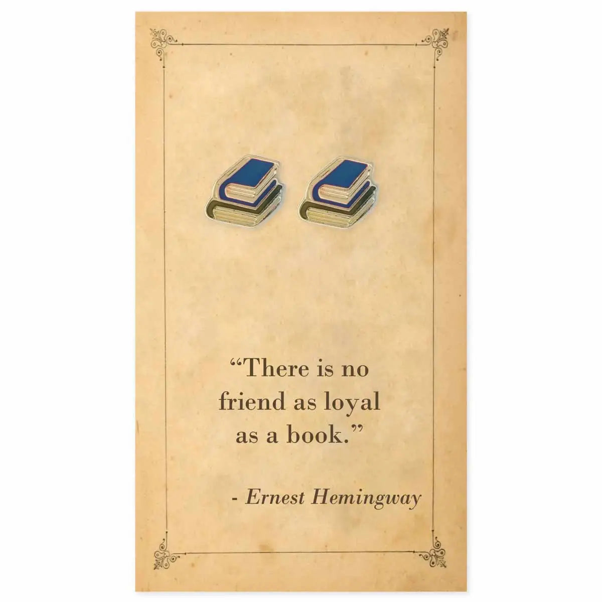 Book earrings