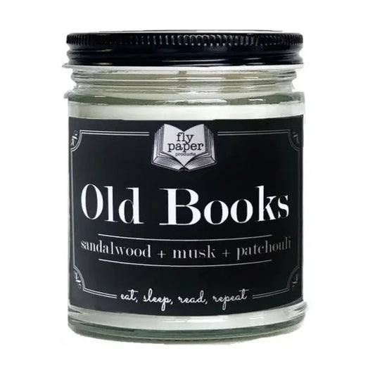 Old Books Candle